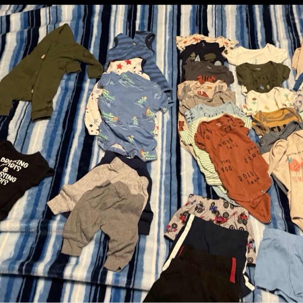 Multiples Kids Bodysuits - Green, Blue, Orange, Gray 30+ pieces